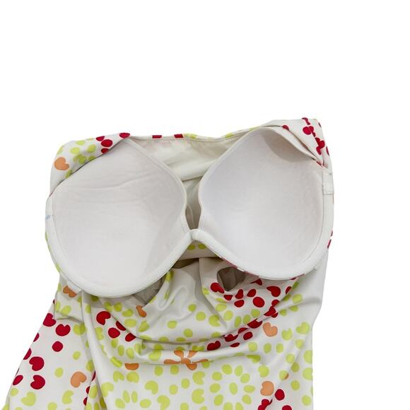 Athleta White Multicolor Floral Print Athletic Activewear Tank Dress, Size M - Picture 5 of 13